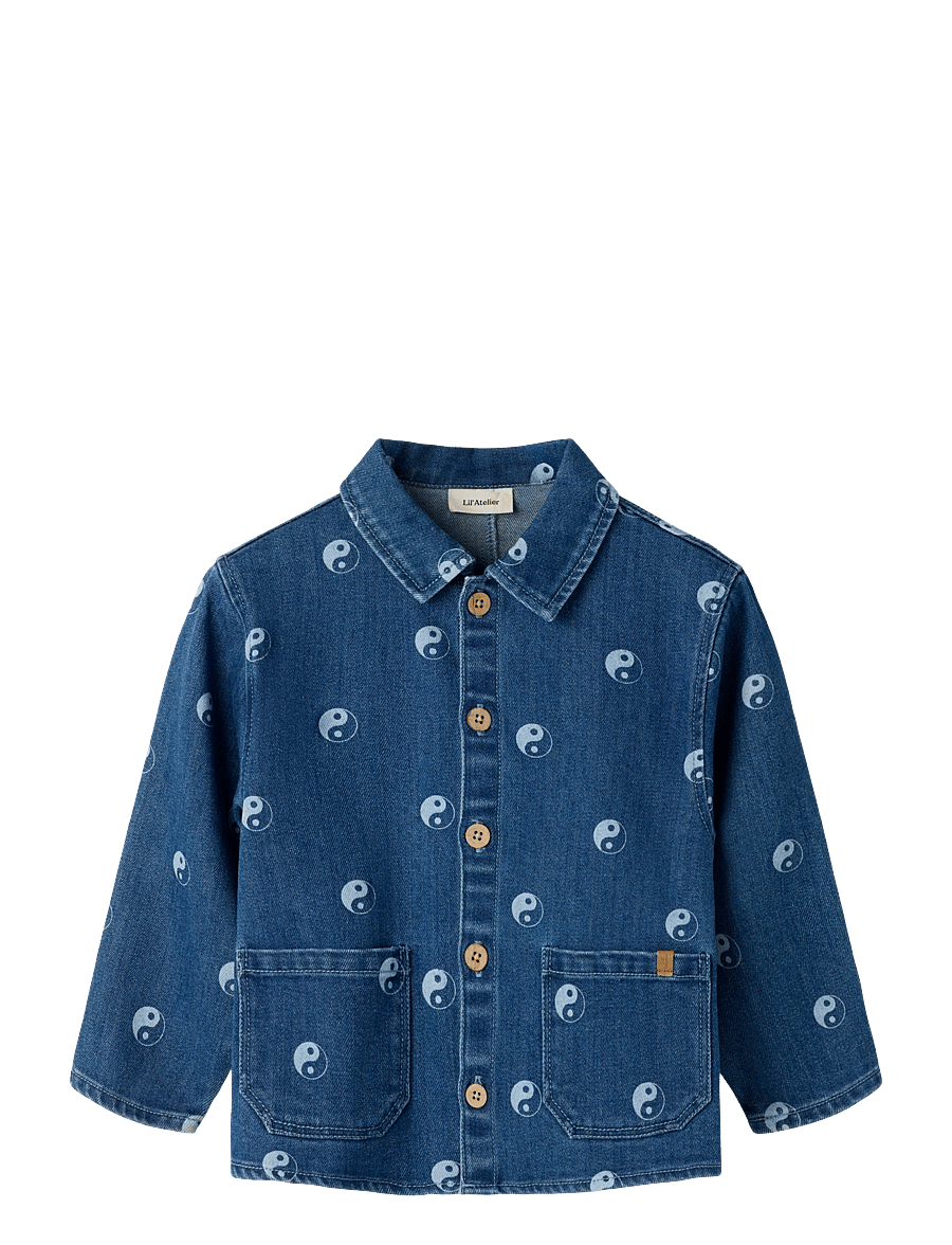 Lil'Atelier - NMMLIVO LS LOOSE DNM SHIRT 2001-SE LIL - dark blue denim - 0