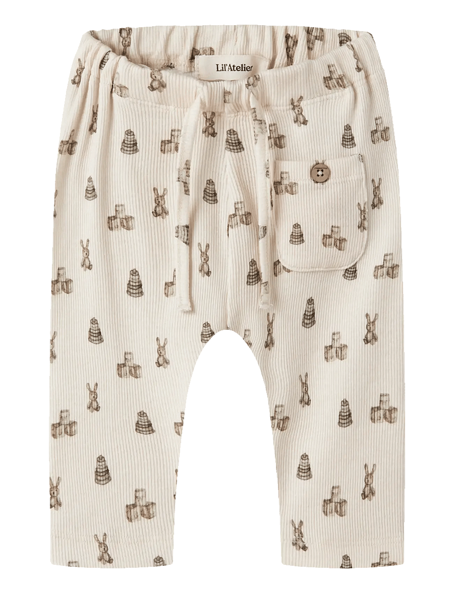 Lil'Atelier - NBNGAVO LOOSE PANT LIL - babyhosen - turtledove - 0