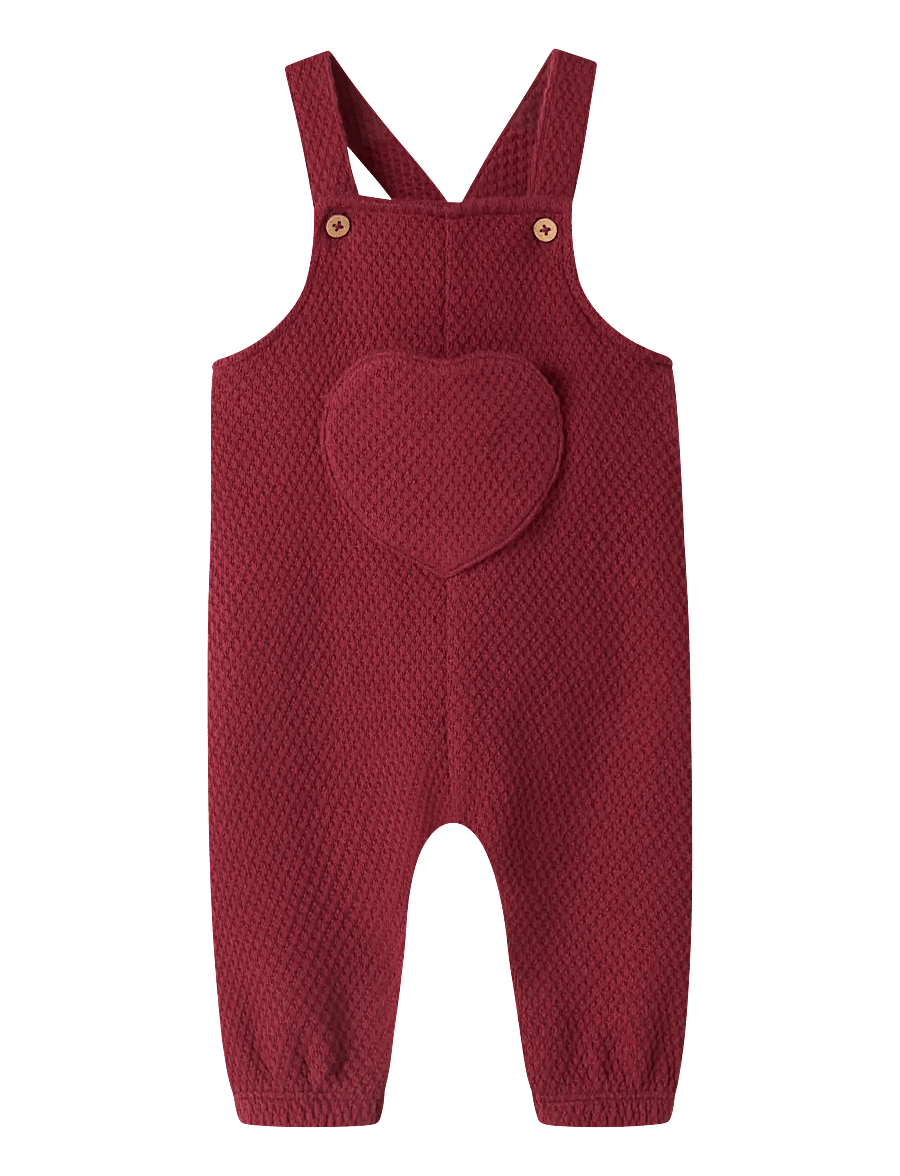Lil'Atelier - NBFNOELLA NIK LOOSE SWEAT OVERALL LIL - jumpsuits - biking red - 0