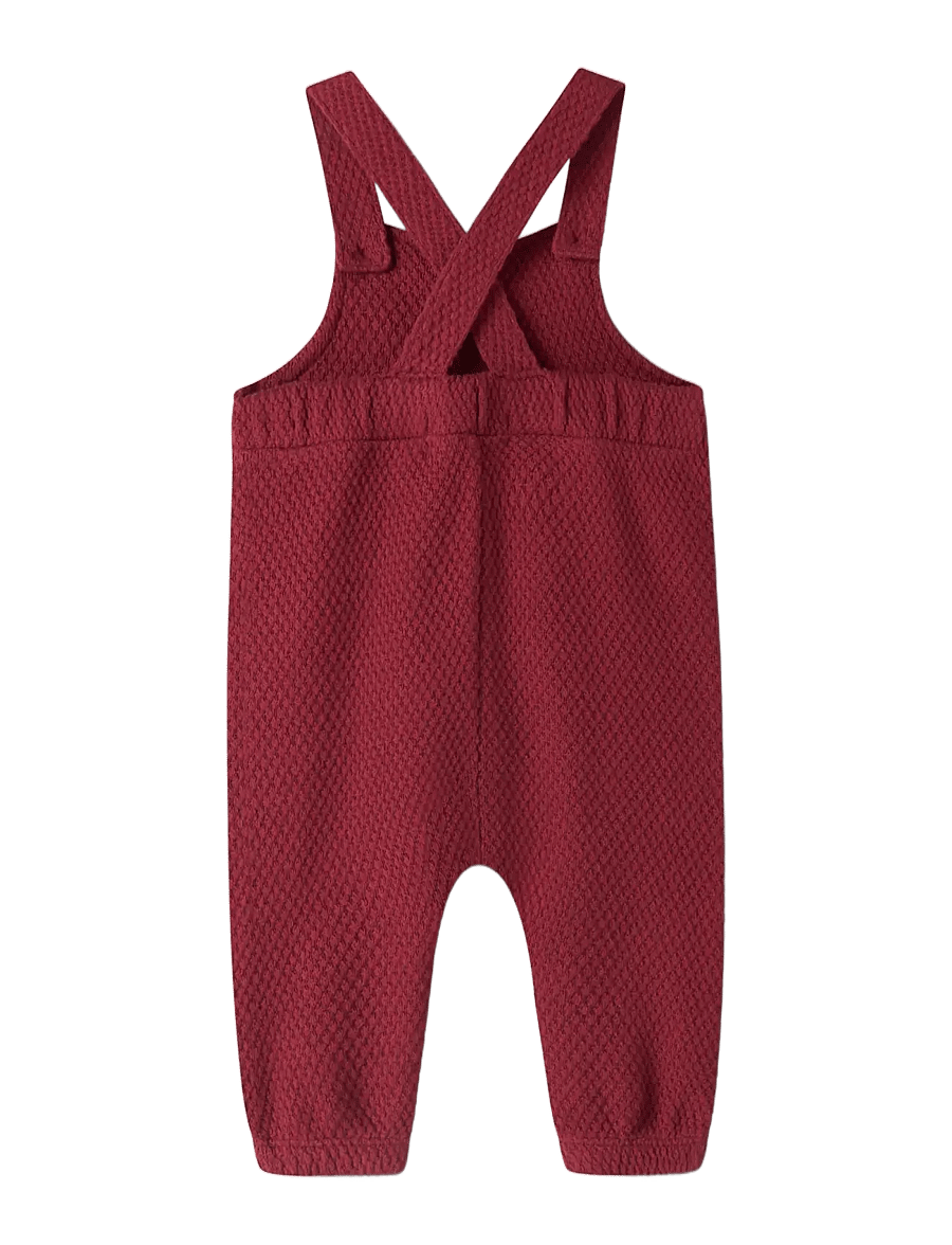 Lil'Atelier - NBFNOELLA NIK LOOSE SWEAT OVERALL LIL - jumpsuits - biking red - 1