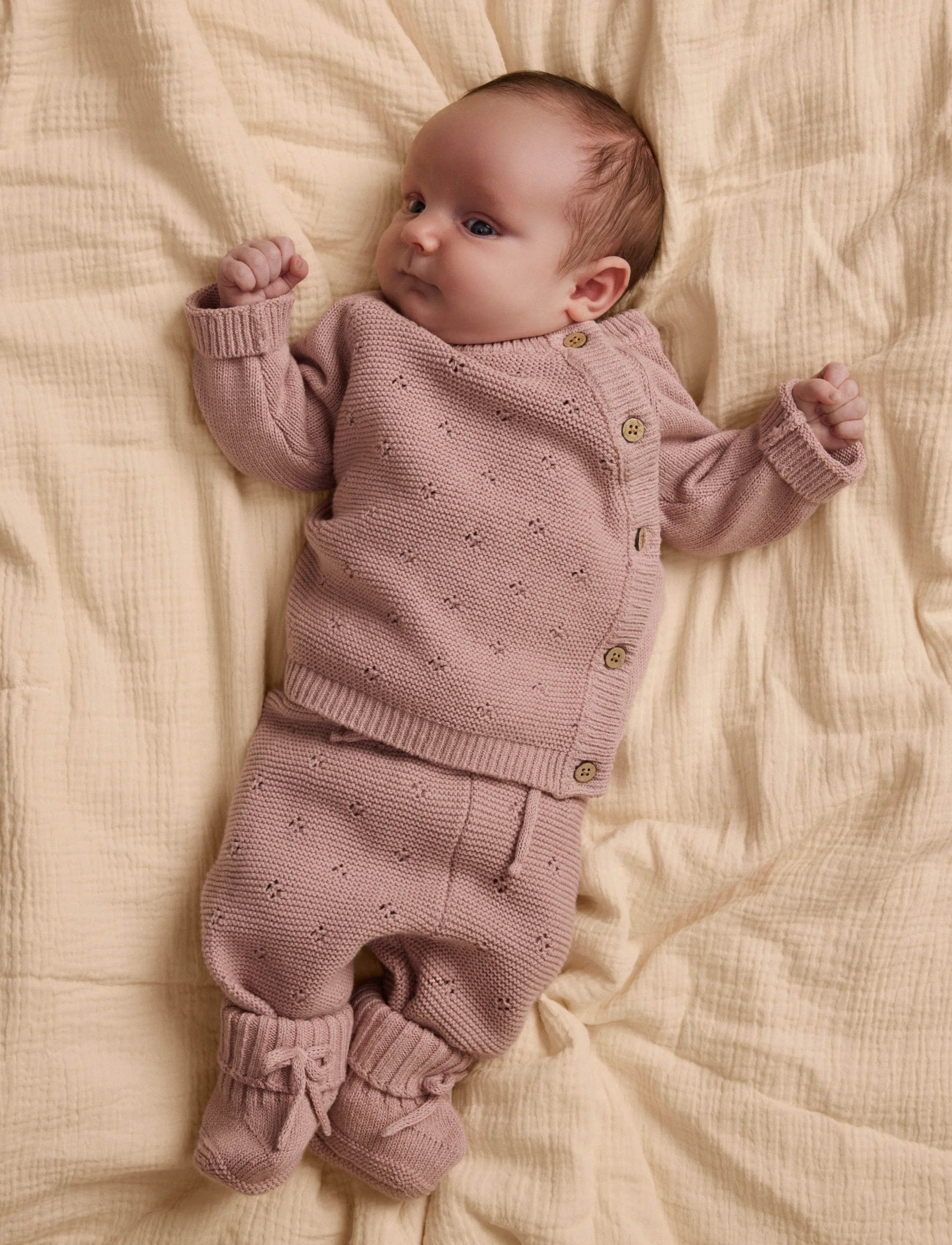 Lil'Atelier - NBNLAGUNA LS WRAP KNIT LIL - cardigans - adobe rose - 2