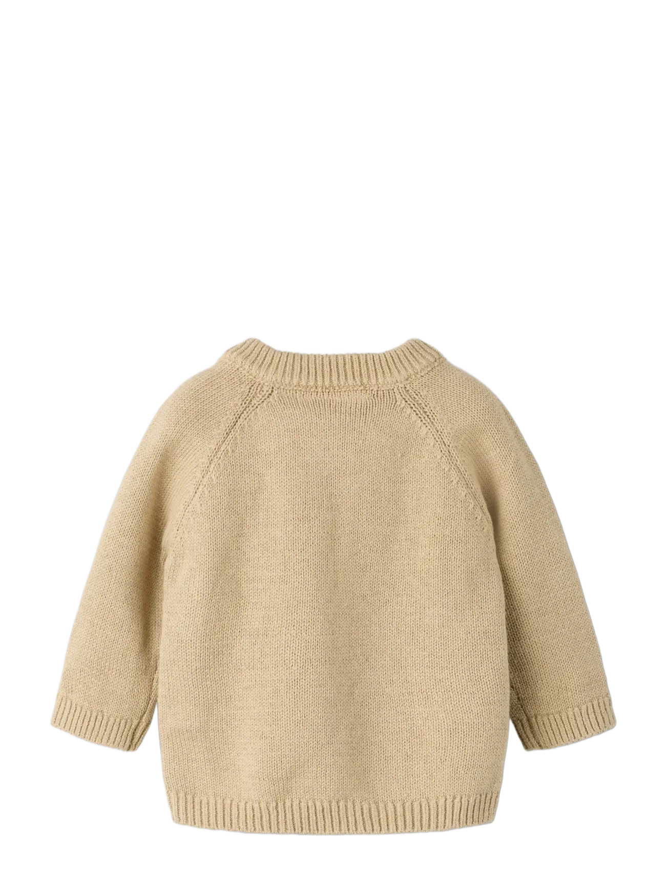 Lil'Atelier - NBNLAGUNA LS WRAP KNIT LIL - cardigans - white pepper - 1