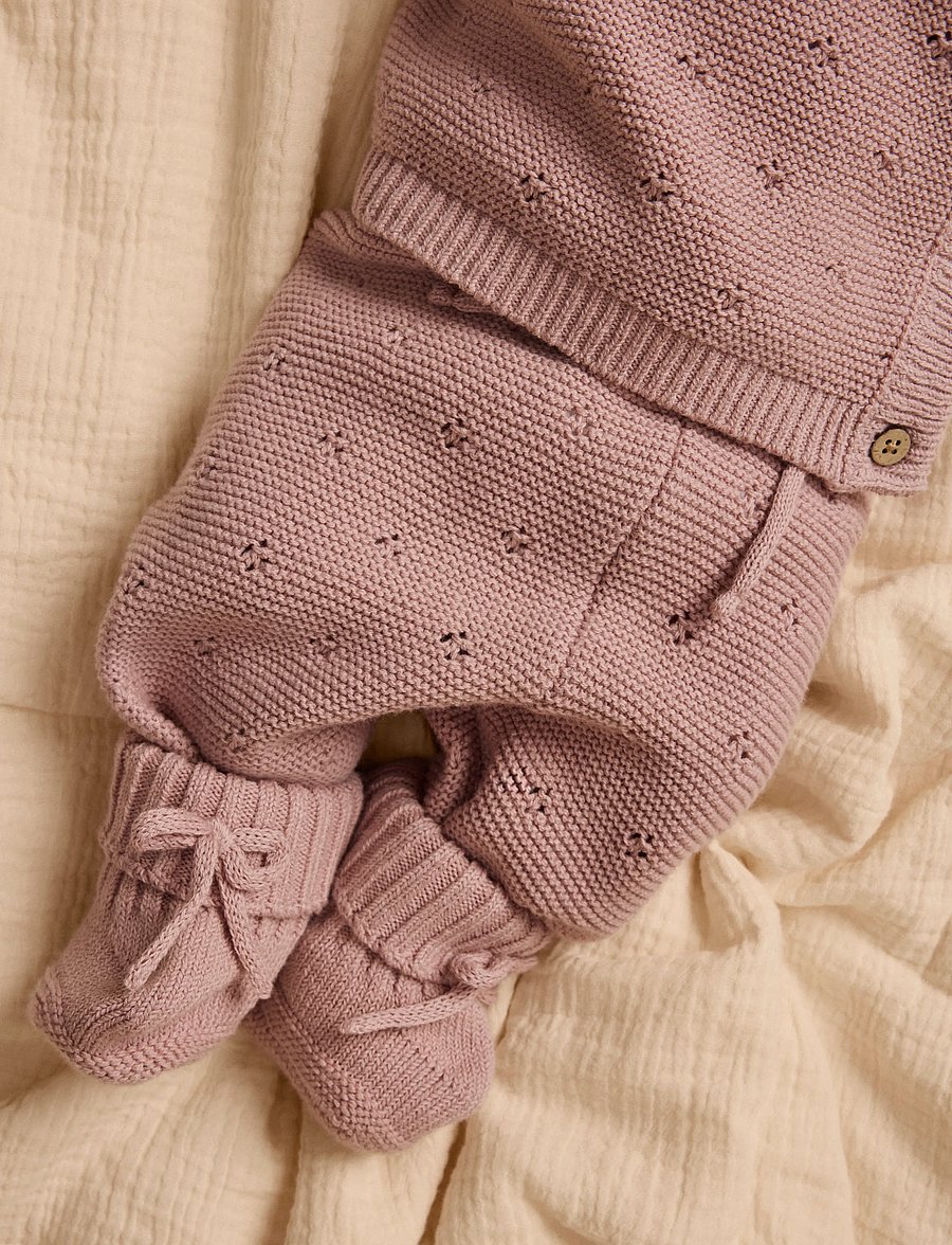 Lil'Atelier - NBNLAGUNA KNIT PANT LIL - babyhosen - adobe rose - 4