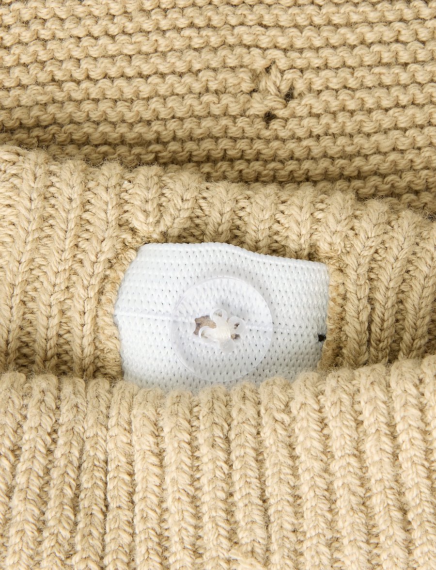 Lil'Atelier - NBNLAGUNA KNIT PANT LIL - babyhosen - white pepper - 4