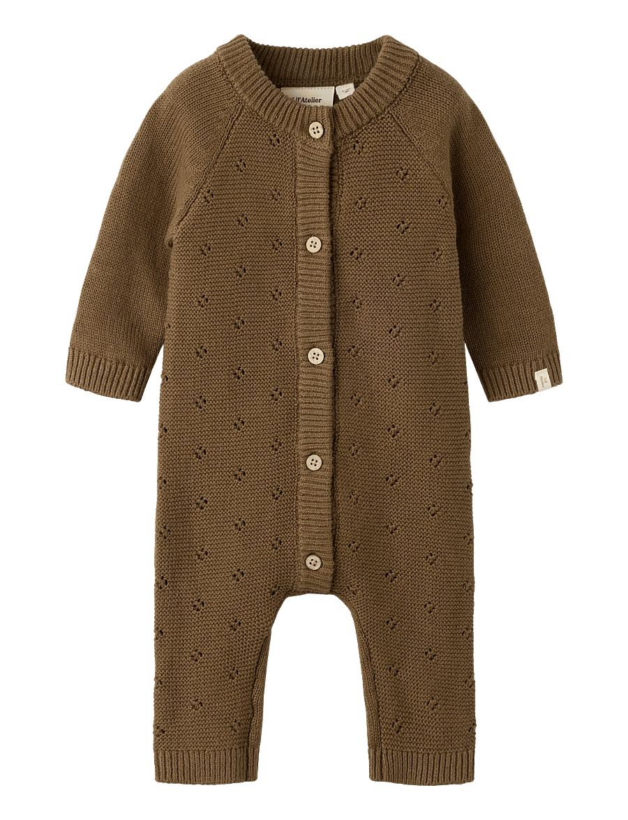 Lil'Atelier - NBNLAGUNA LS KNIT SUIT LIL - langärmelig - teak - 0