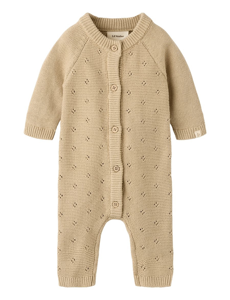 Lil'Atelier - NBNLAGUNA LS KNIT SUIT LIL - langärmelig - white pepper - 0