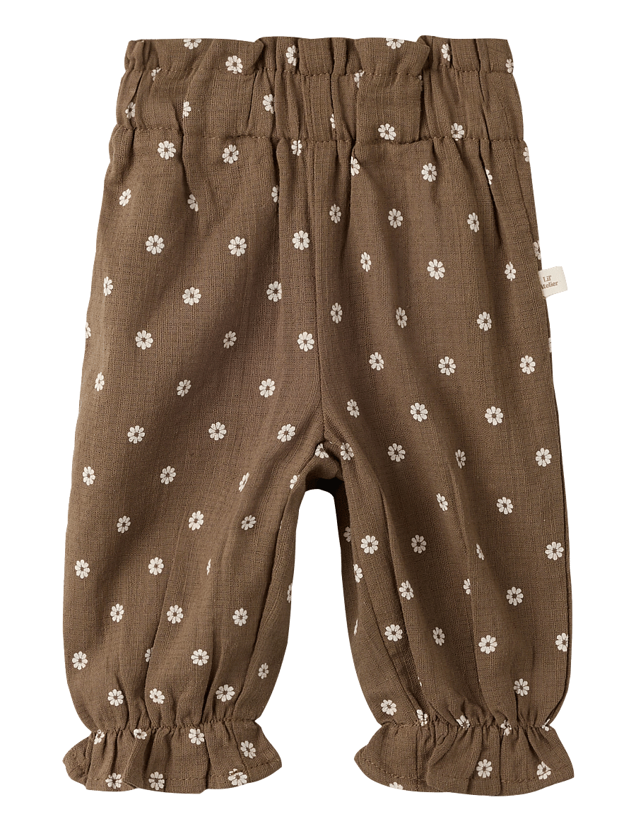 Lil'Atelier - NBFHULLA LOOSE PANT LIL - babyhosen - teak - 0
