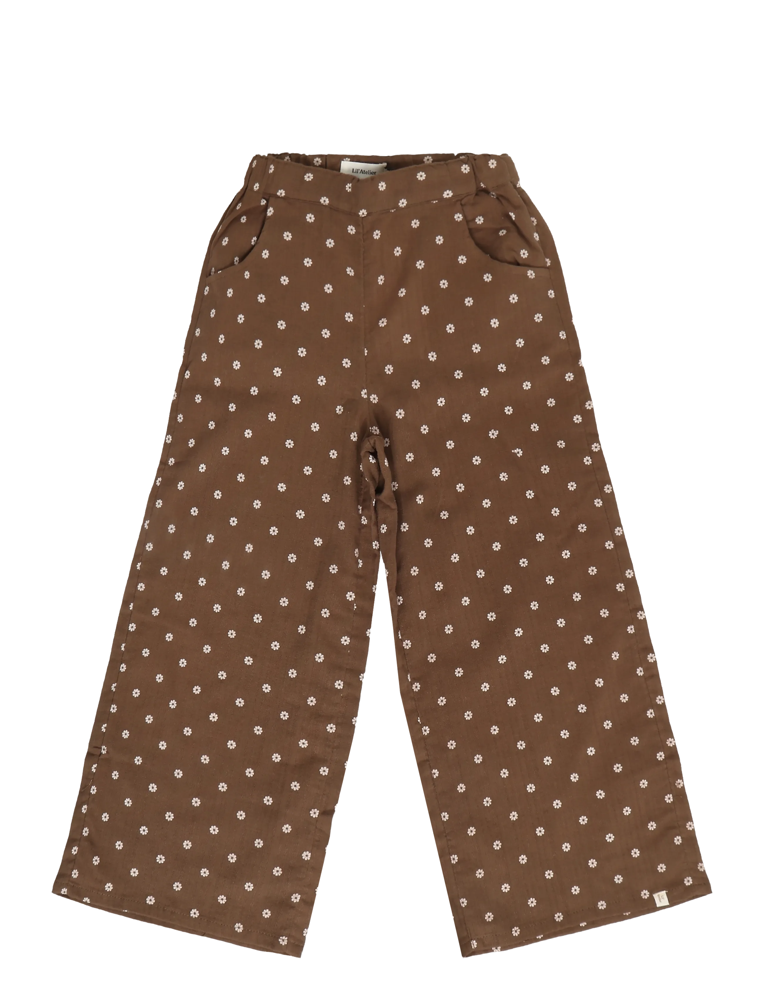 Lil'Atelier NMFHULLA WIDE PANT LIL - Lil'Atelier - TEAK / brown