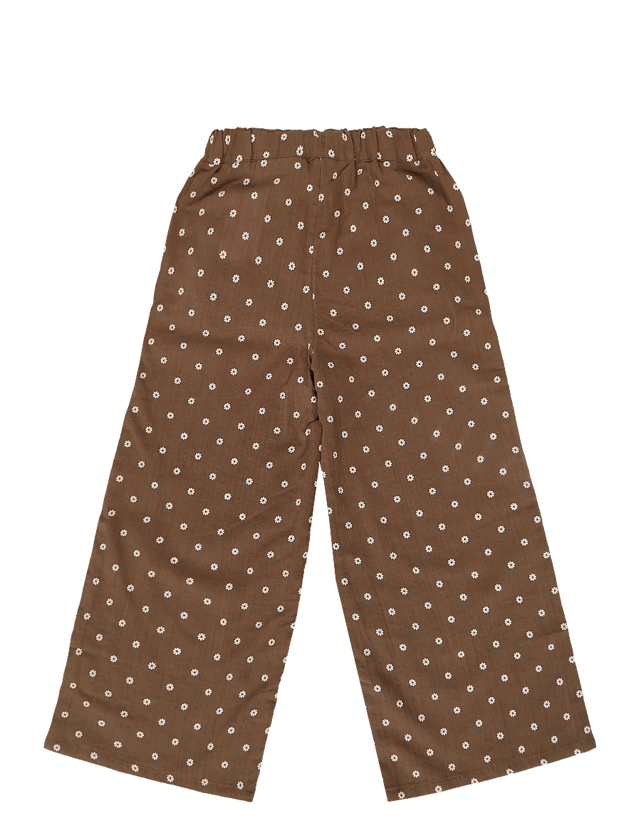 Lil'Atelier - NMFHULLA WIDE PANT LIL - beebipüksid - teak - 1