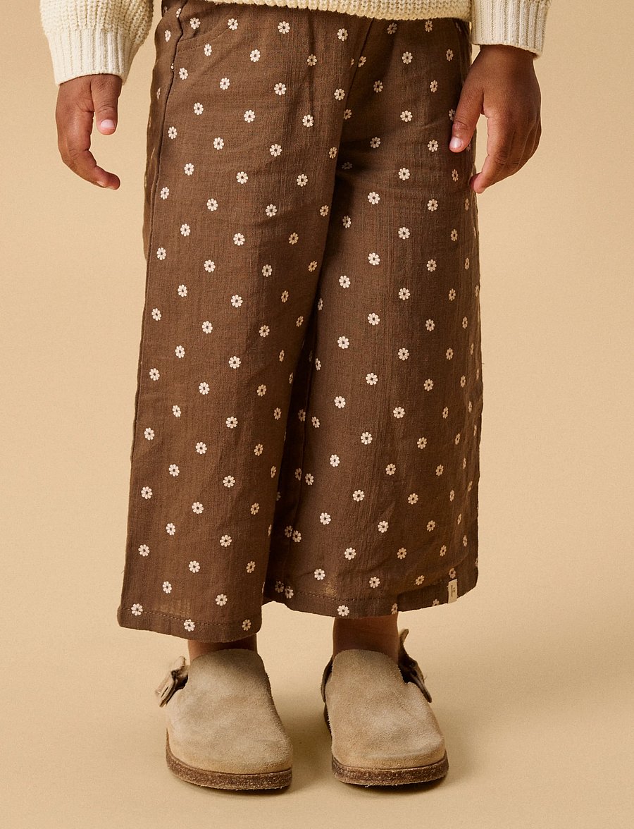 Lil'Atelier - NMFHULLA WIDE PANT LIL - babyhosen - teak - 2