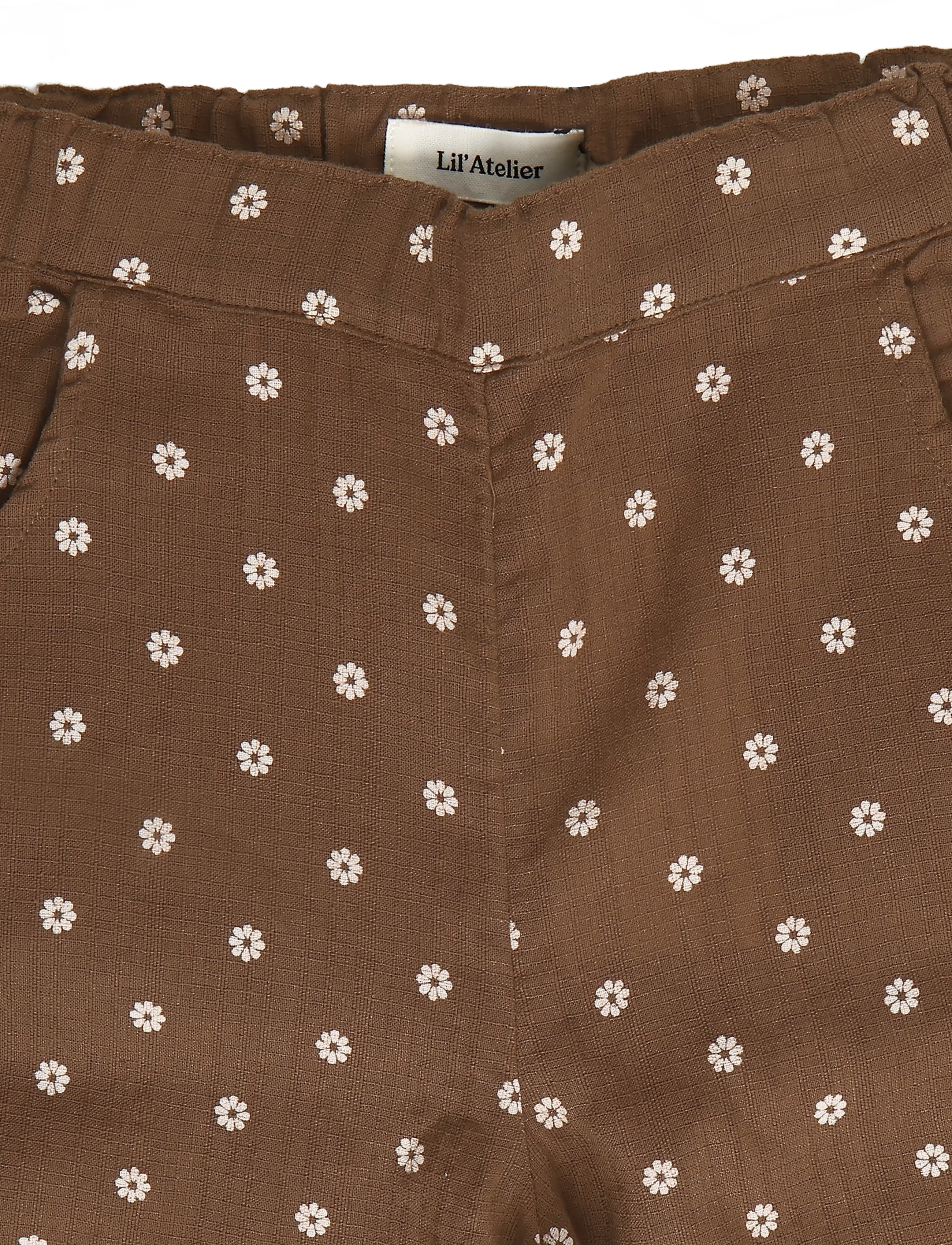 Lil'Atelier - NMFHULLA WIDE PANT LIL - sügisesed riided - teak - 4