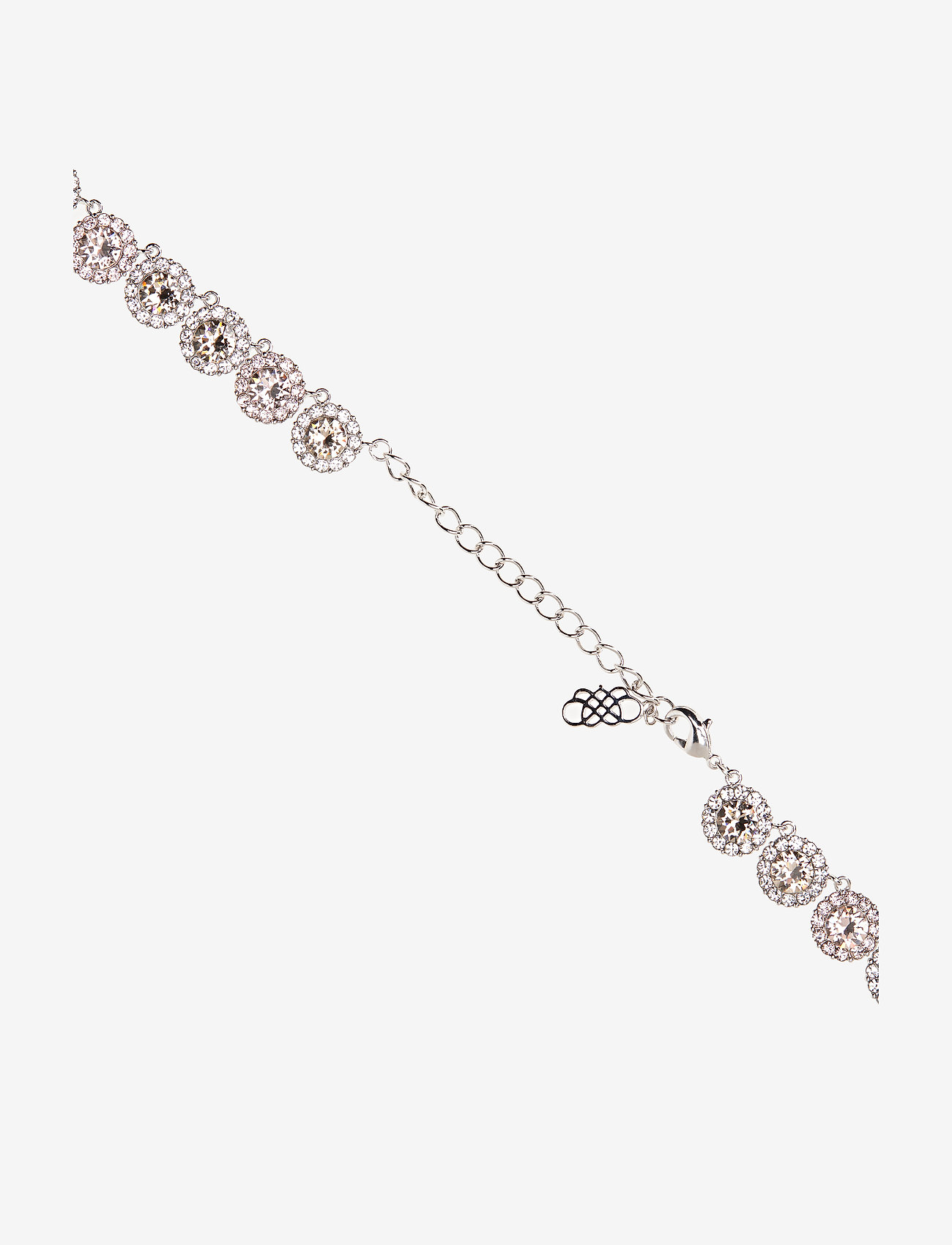 LILY AND ROSE - Sofia avantgarde necklace - Light silk/silk/crystal - light silk/silk/crystal - 1
