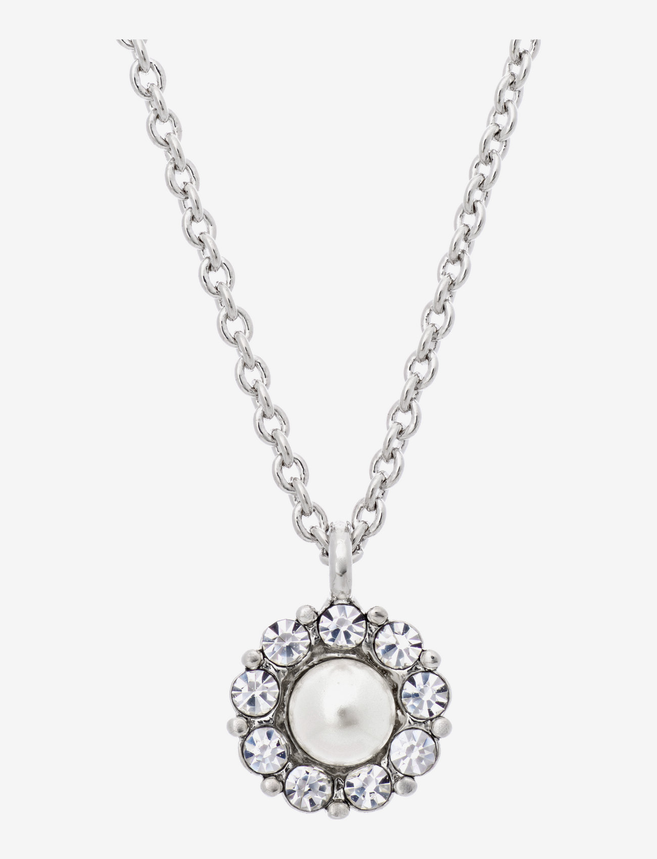 Petite Miss Sofia pearl necklace - Crystal (Silver) - CRYSTAL