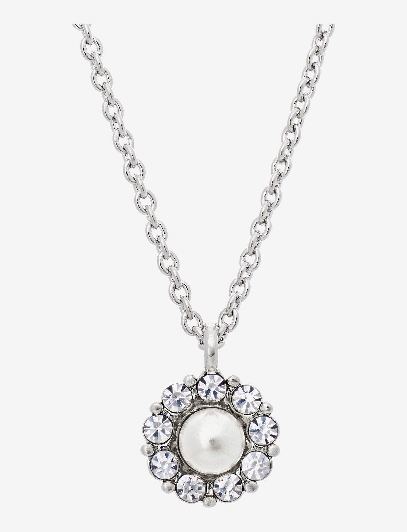 Petite Miss Sofia pearl necklace - Crystal (Silver) - CRYSTAL