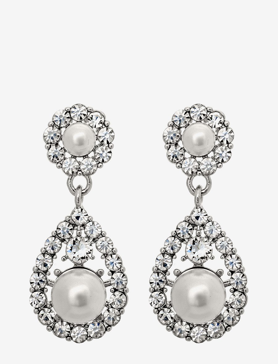 LILY AND ROSE - Petite Sofia pearl earrings - Crystal (Silver) - crystal - 0