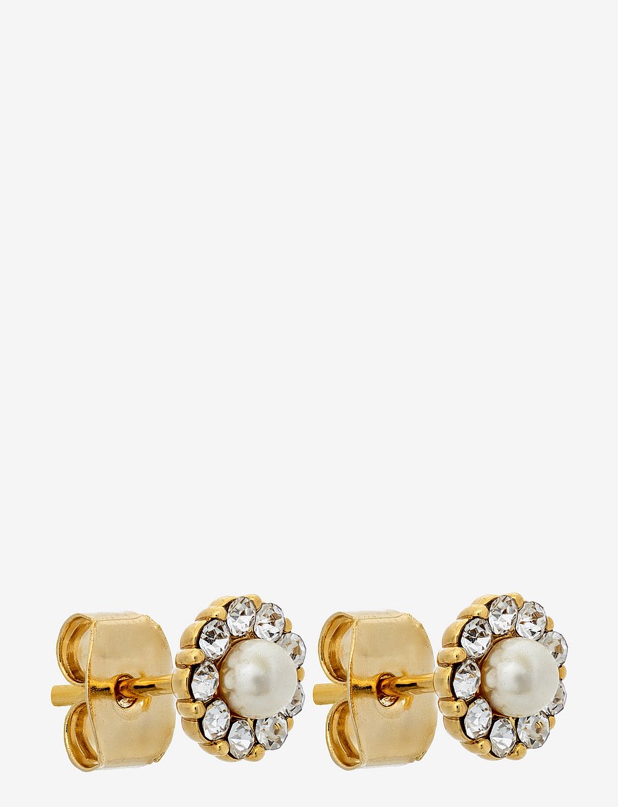 LILY AND ROSE - Petite Miss Sofia pearl earrings - Crystal (Gold) - crystal - 1