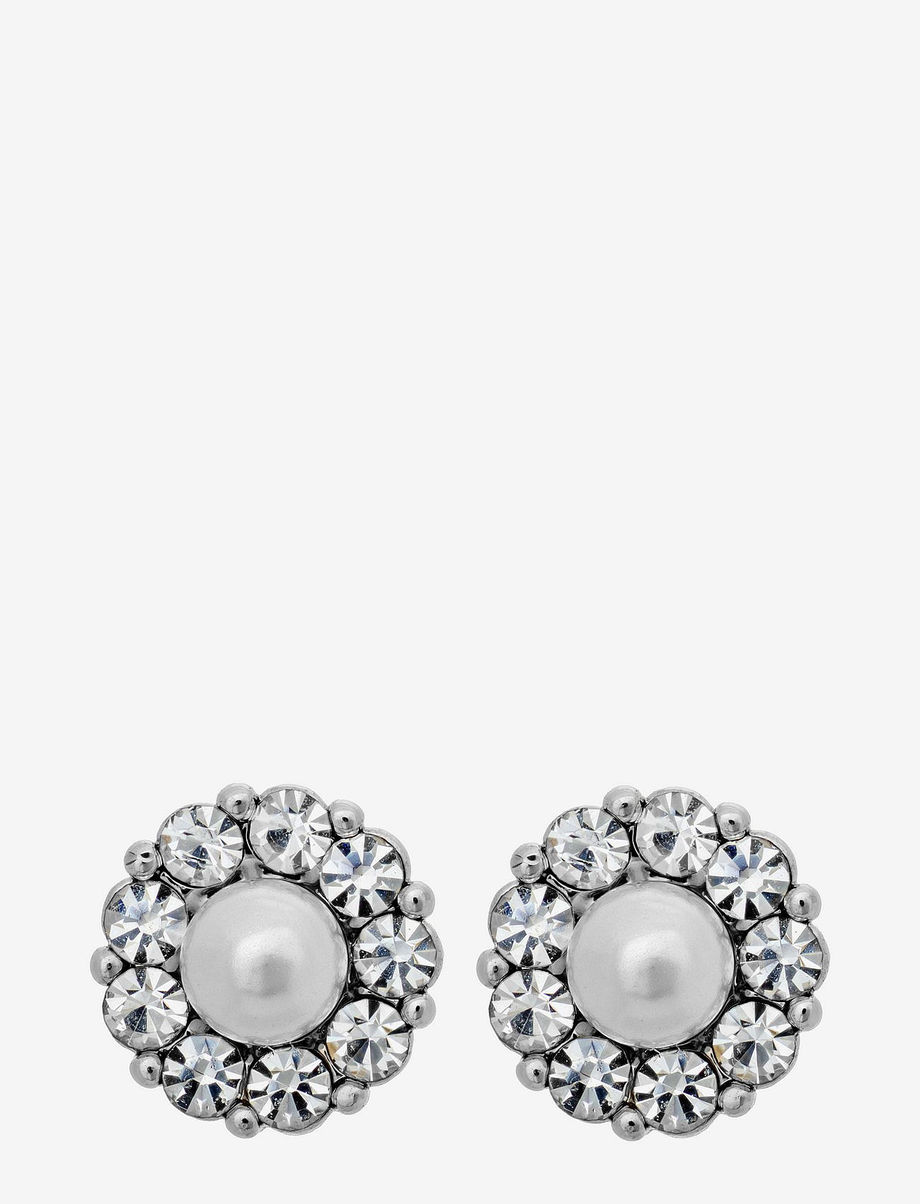 Petite Miss Sofia pearl earrings - Crystal (Silver) - CRYSTAL