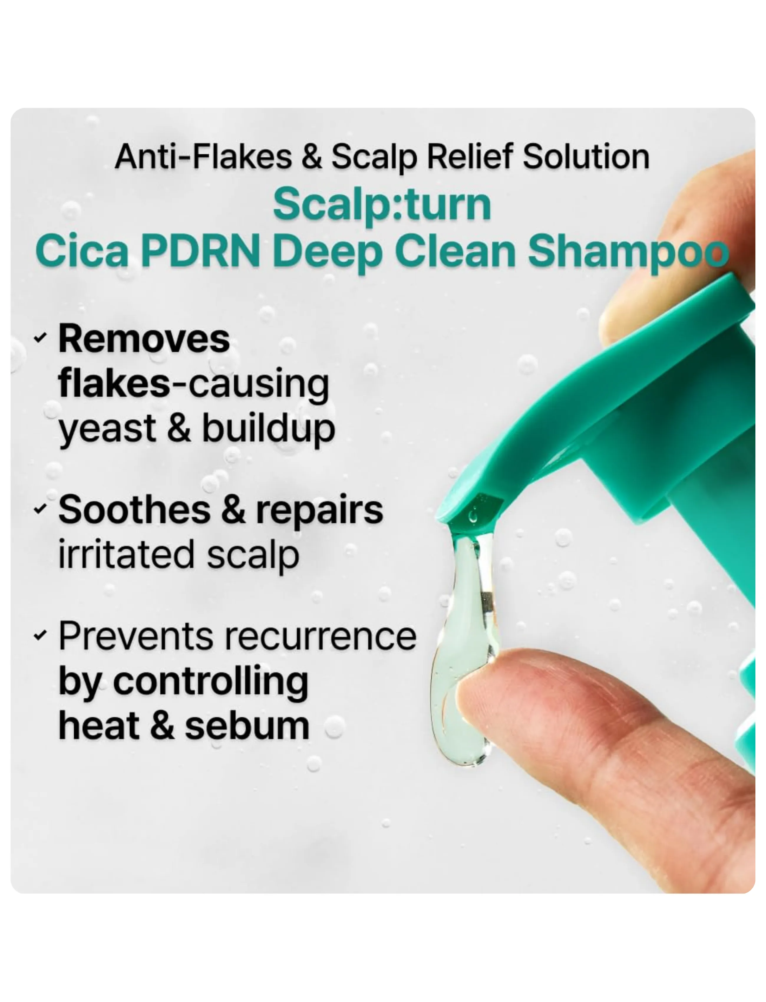Lilyeve - Scalp:Turn Cica PDRN Deep Clean Shampoo - shampoo - clear - 0