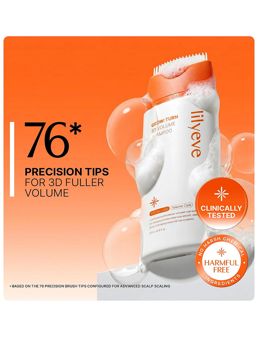 Lilyeve - Grow:Turn Exosome 3D Volume Brush Shampoo - peanahahooldused - clear - 0