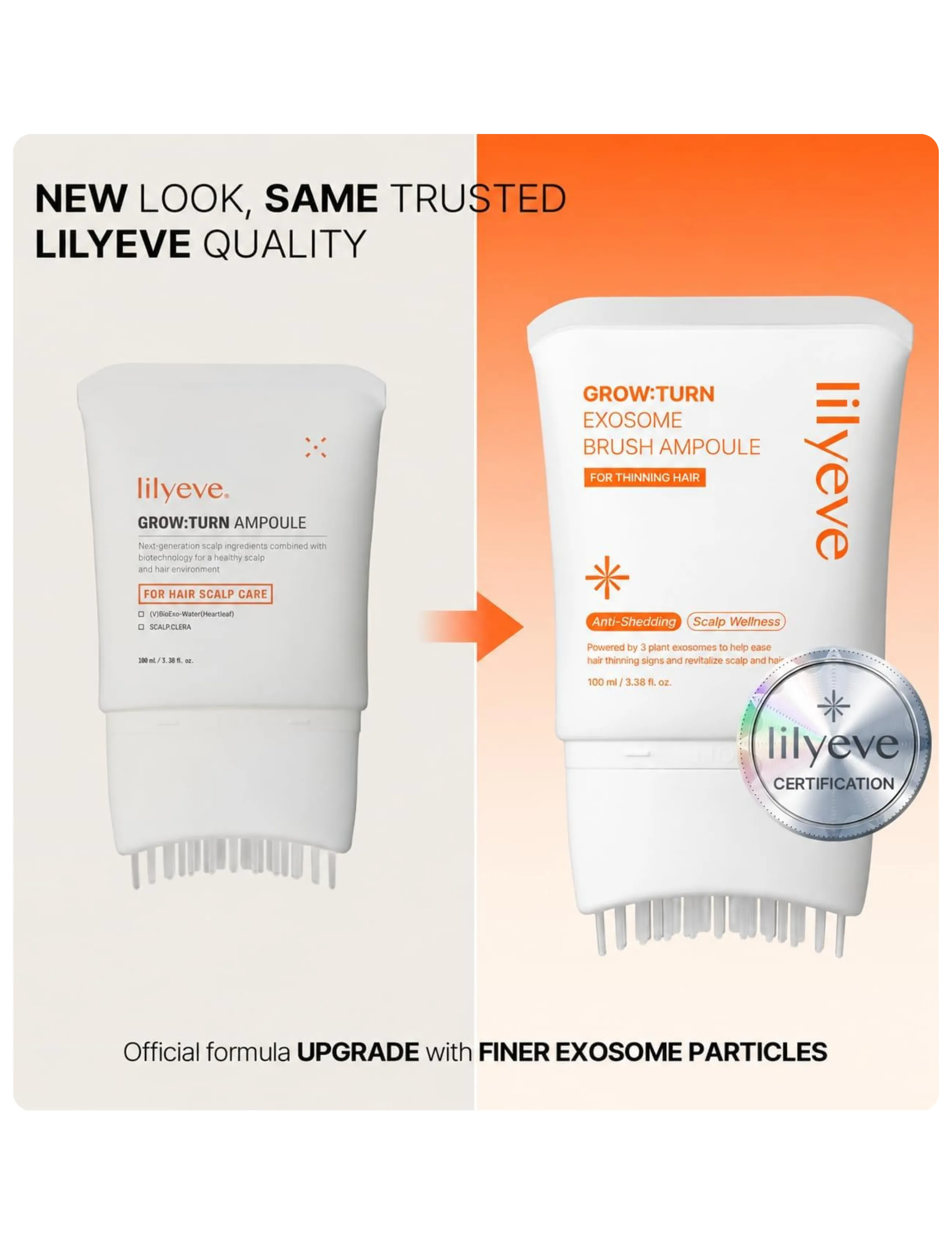 Lilyeve - Grow:Turn Exosome Brush Ampoule - scalp treatment - clear - 0