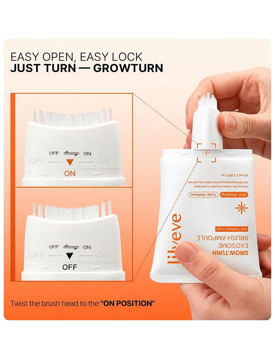Lilyeve - Grow:Turn Exosome Brush Ampoule - peanahahooldused - clear - 4