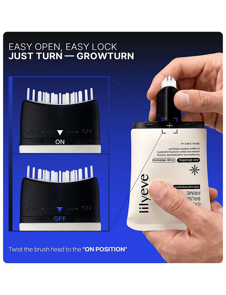 Lilyeve - Grow:Turn Exosome Brush Ampoule Prime - juuksehooldused - clear - 4