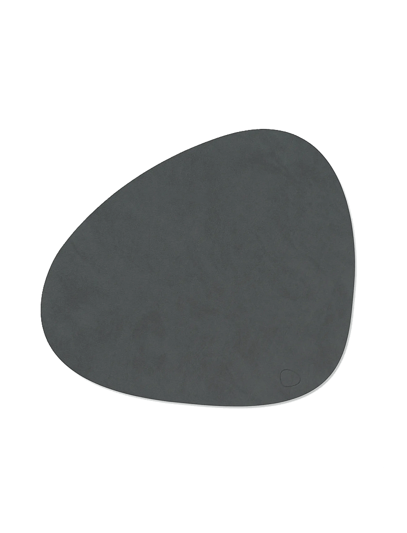 LIND DNA - 4-Set Table Mat Curve L Nupo - textilien - anthracite - 2