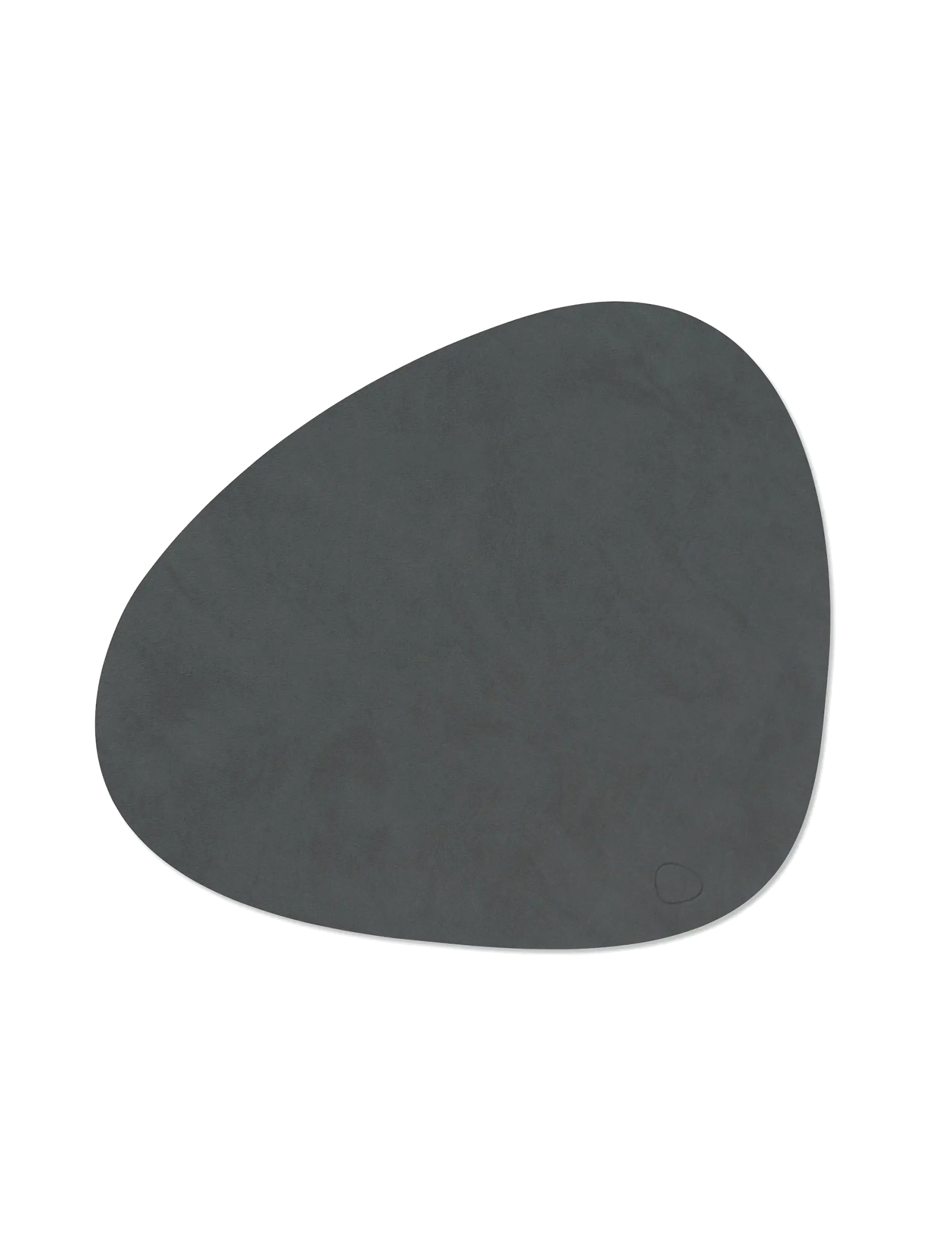 LIND DNA - 4-Set Table Mat Curve L Nupo - textilier - anthracite - 2