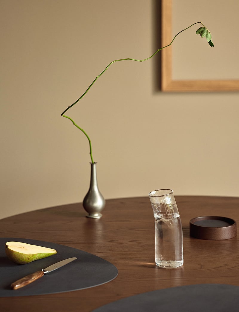 LIND DNA - 4-Set Table Mat Curve L Nupo - textilien - anthracite - 0