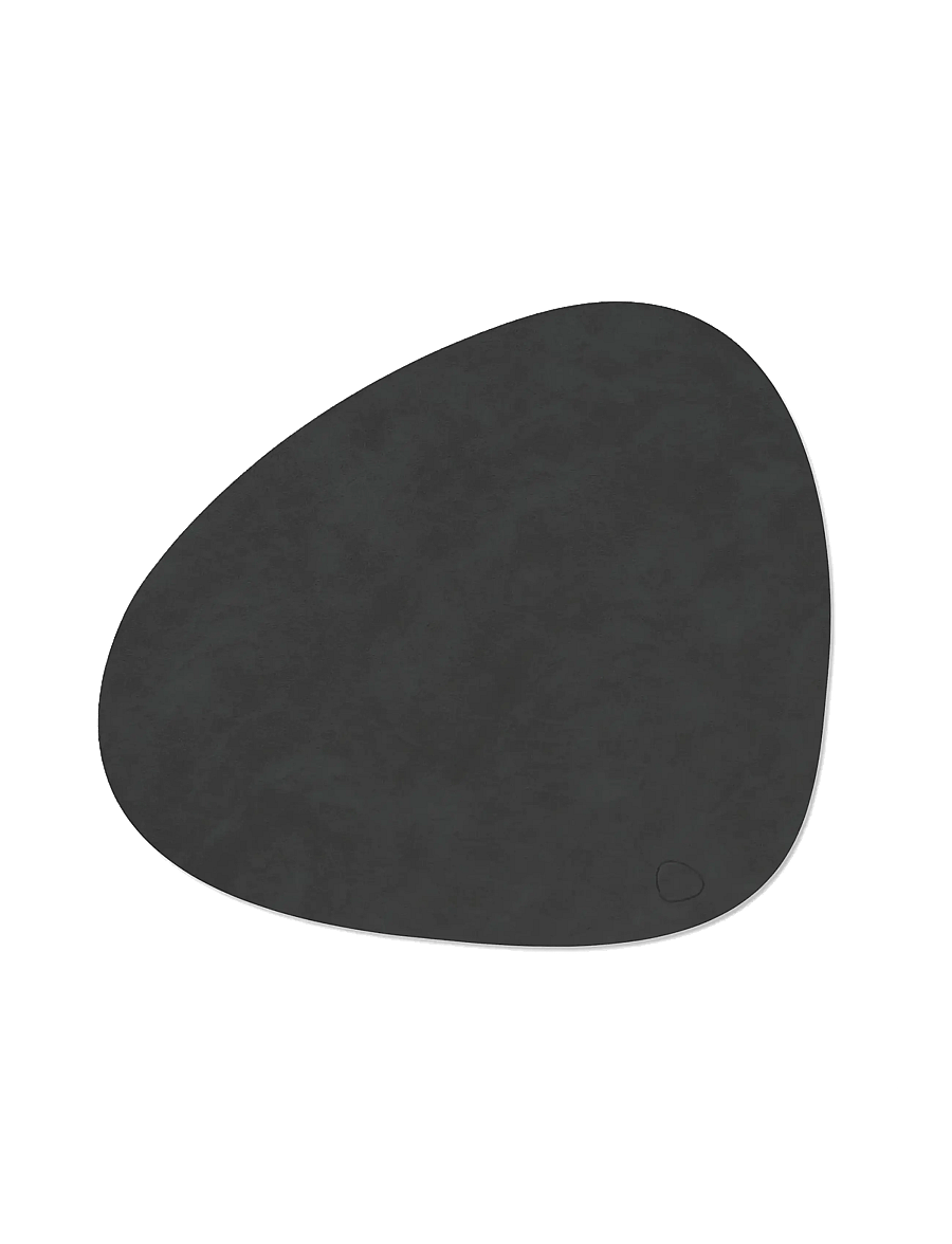 LIND DNA - 4-Set Table Mat Curve L Nupo - tekstiler - black - 1