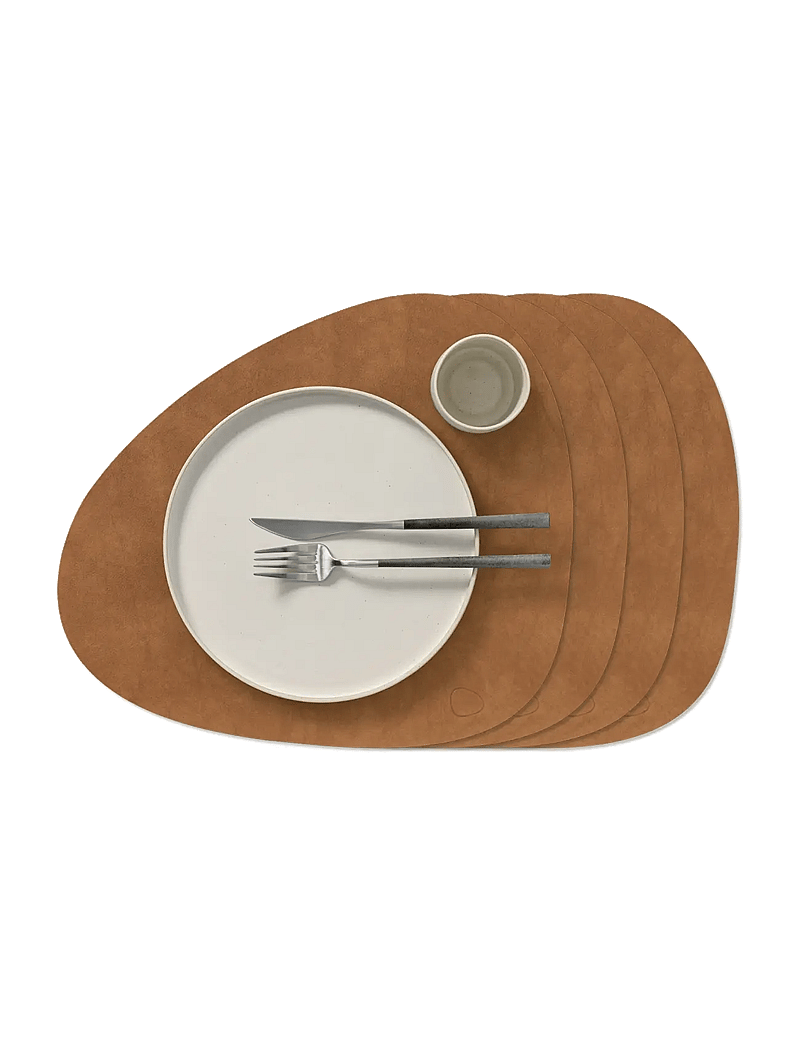 LIND DNA - 4-Set Table Mat Curve L Nupo - geschenke unter 100€ - nature - 0