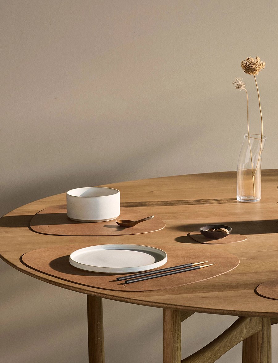 LIND DNA - 4-Set Table Mat Curve L Nupo - textiles - nature - 2