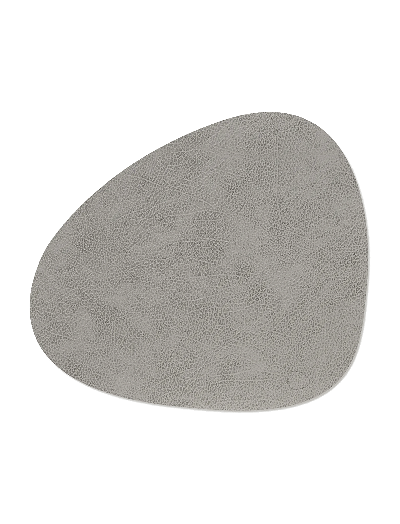 LIND DNA - 4-Set Table Mat Curve L Hippo - textilien - anthracite-grey - 1