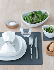 LIND DNA - 4-Set Table Mat Square L Nupo - placemats - anthracite - 2