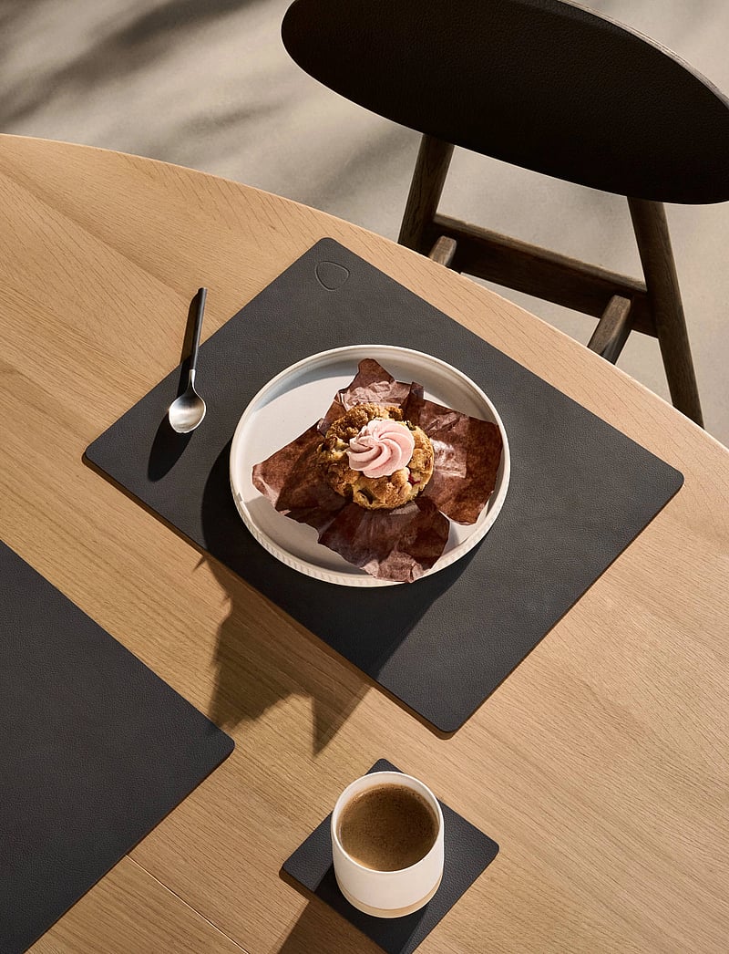 LIND DNA - 4-Set Table Mat Square L Nupo - köp efter pris - anthracite - 4