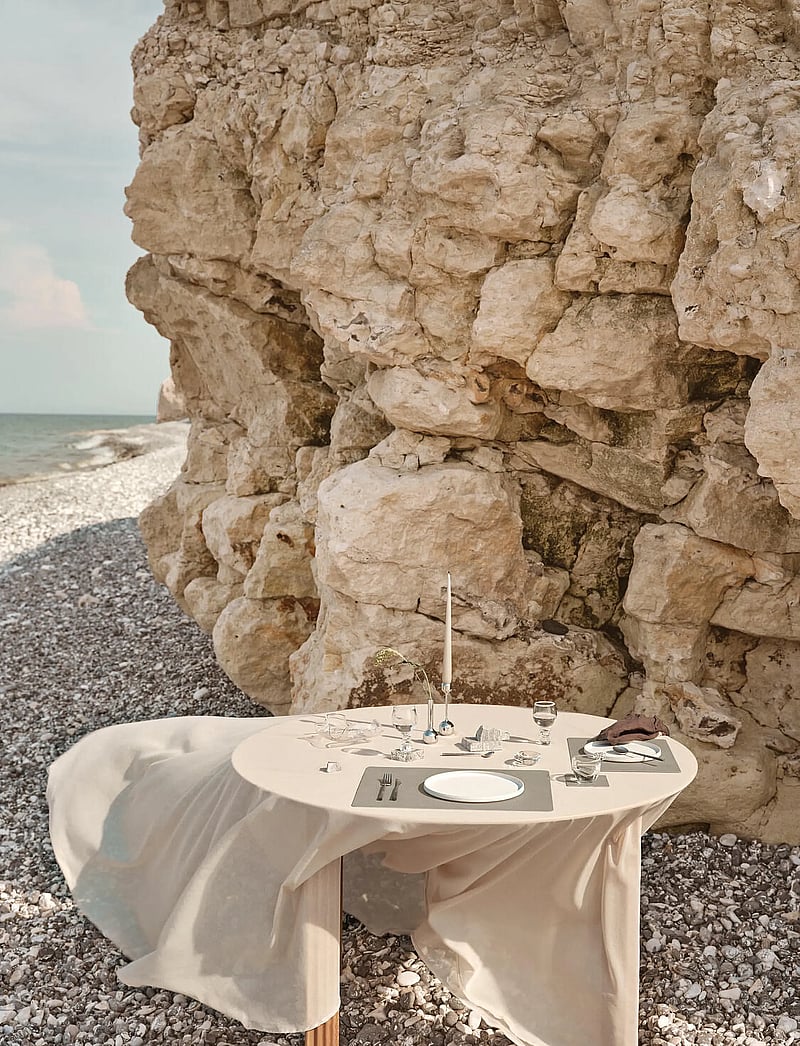 LIND DNA - 4-Set Table Mat Square L Nupo - textilien - light grey - 3