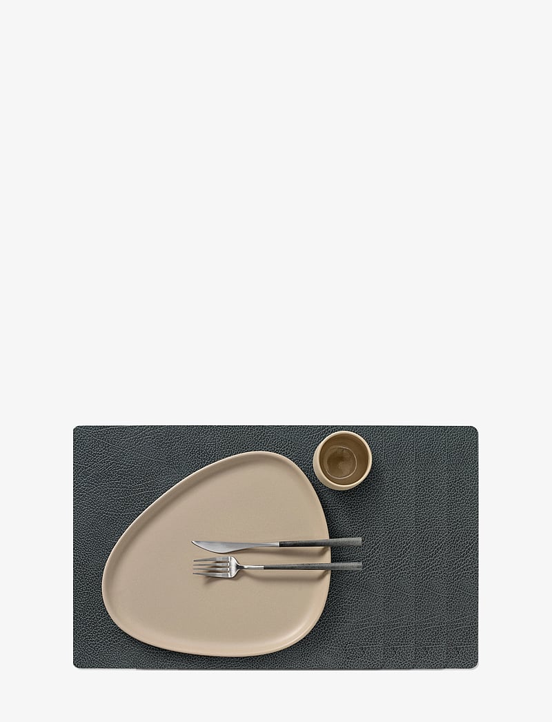 LIND DNA - 4-Set Table Mat Square L Hippo - geschenke unter chf 100 - black-anthracite - 0