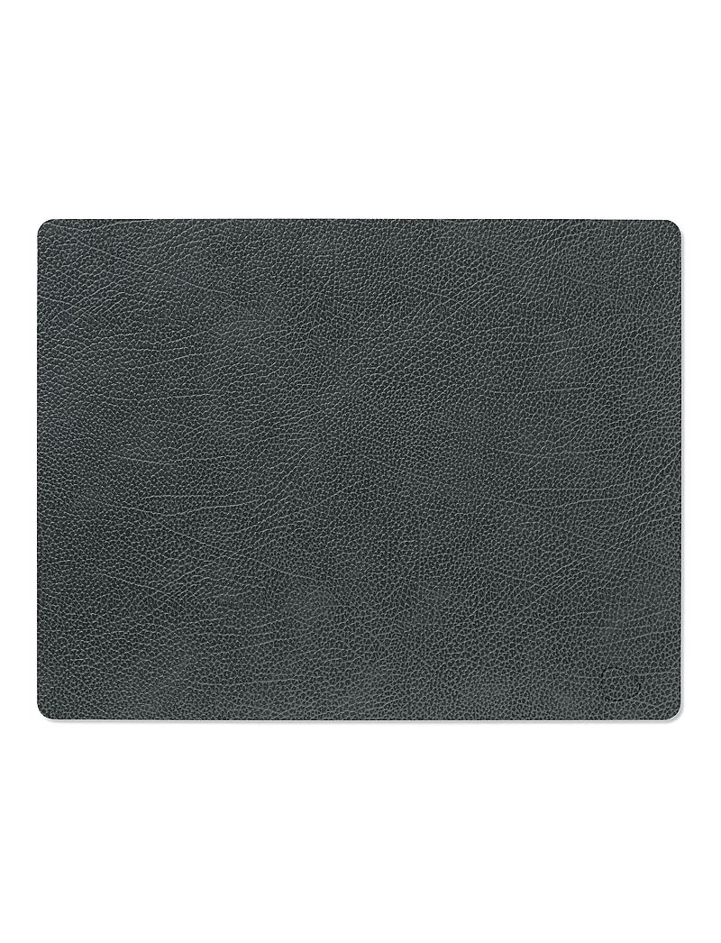 LIND DNA - 4-Set Table Mat Square L Hippo - textilien - black-anthracite - 1