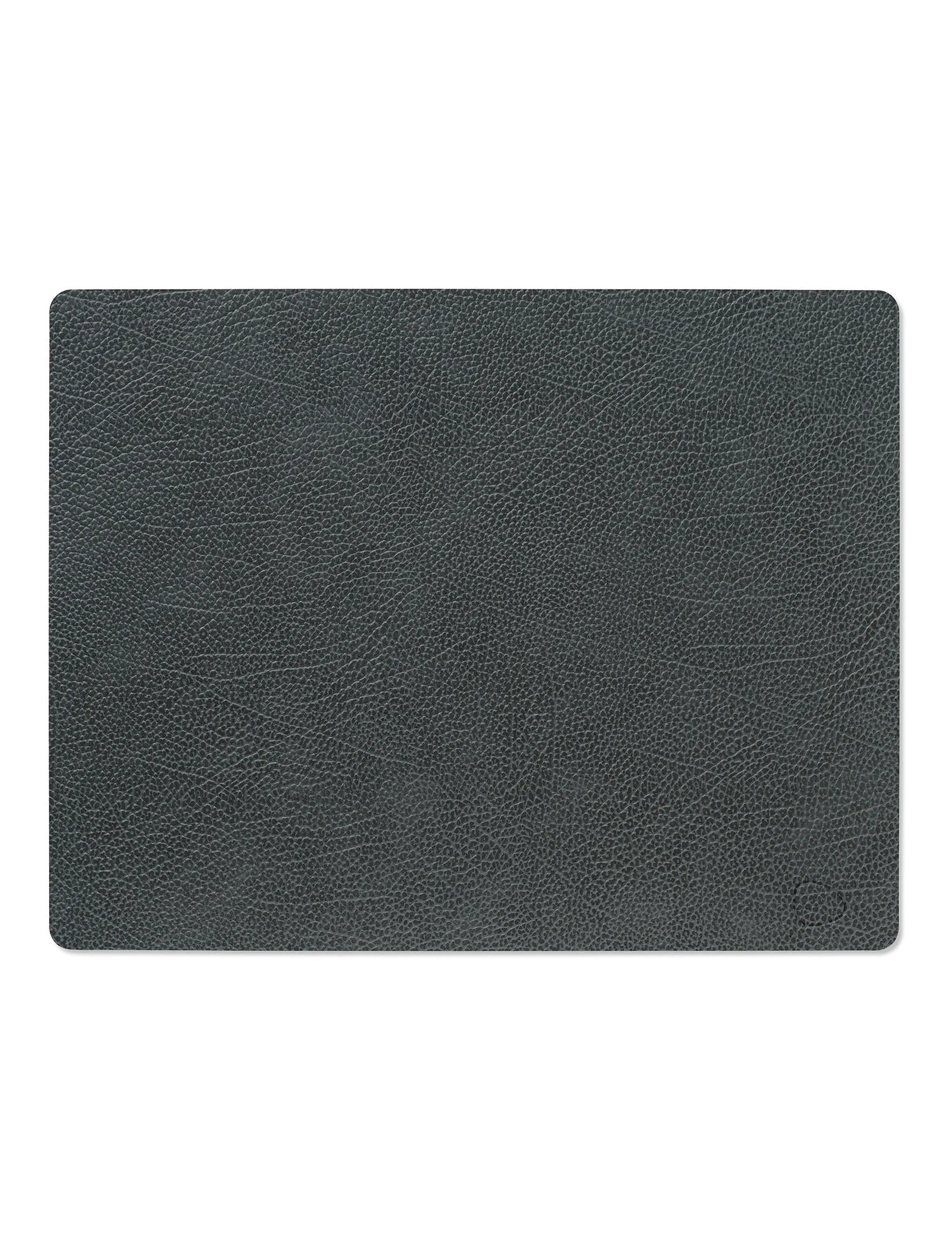 LIND DNA - 4-Set Table Mat Square L Hippo - textilien - black-anthracite - 1