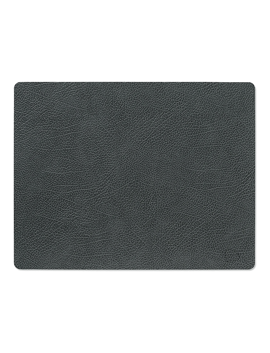 LIND DNA - 4-Set Table Mat Square L Hippo - textilien - black-anthracite - 1