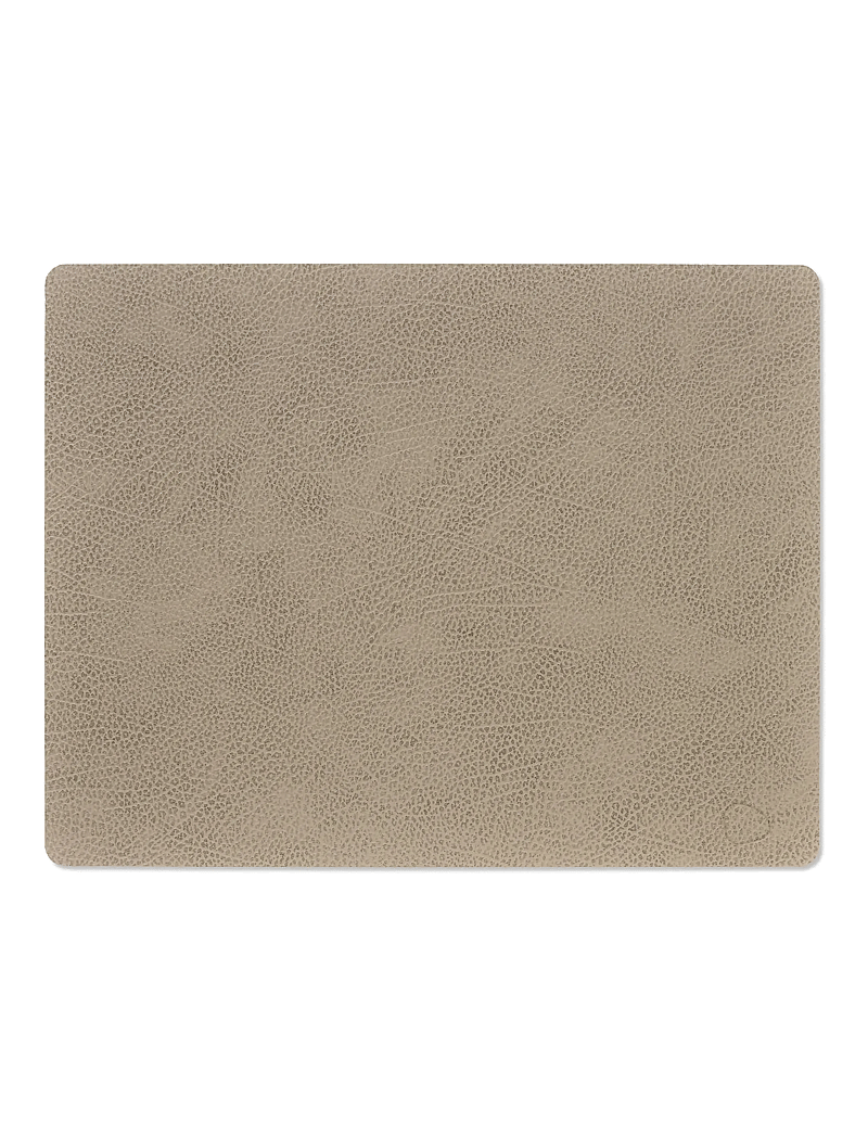 LIND DNA - 4-Set Dækkeserviet Firkantet L Hippo - tekstiler - warm grey - 1