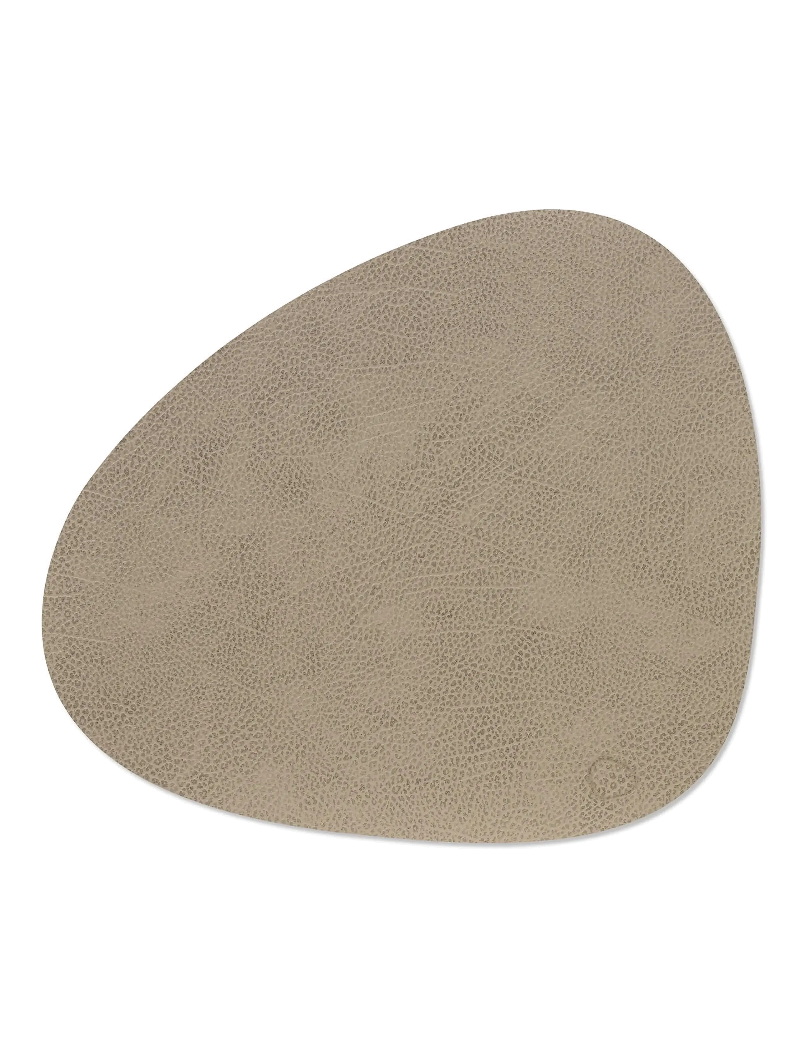 LIND DNA - 4-Set Table Mat Curve L Hippo - textilier - warm grey - 1