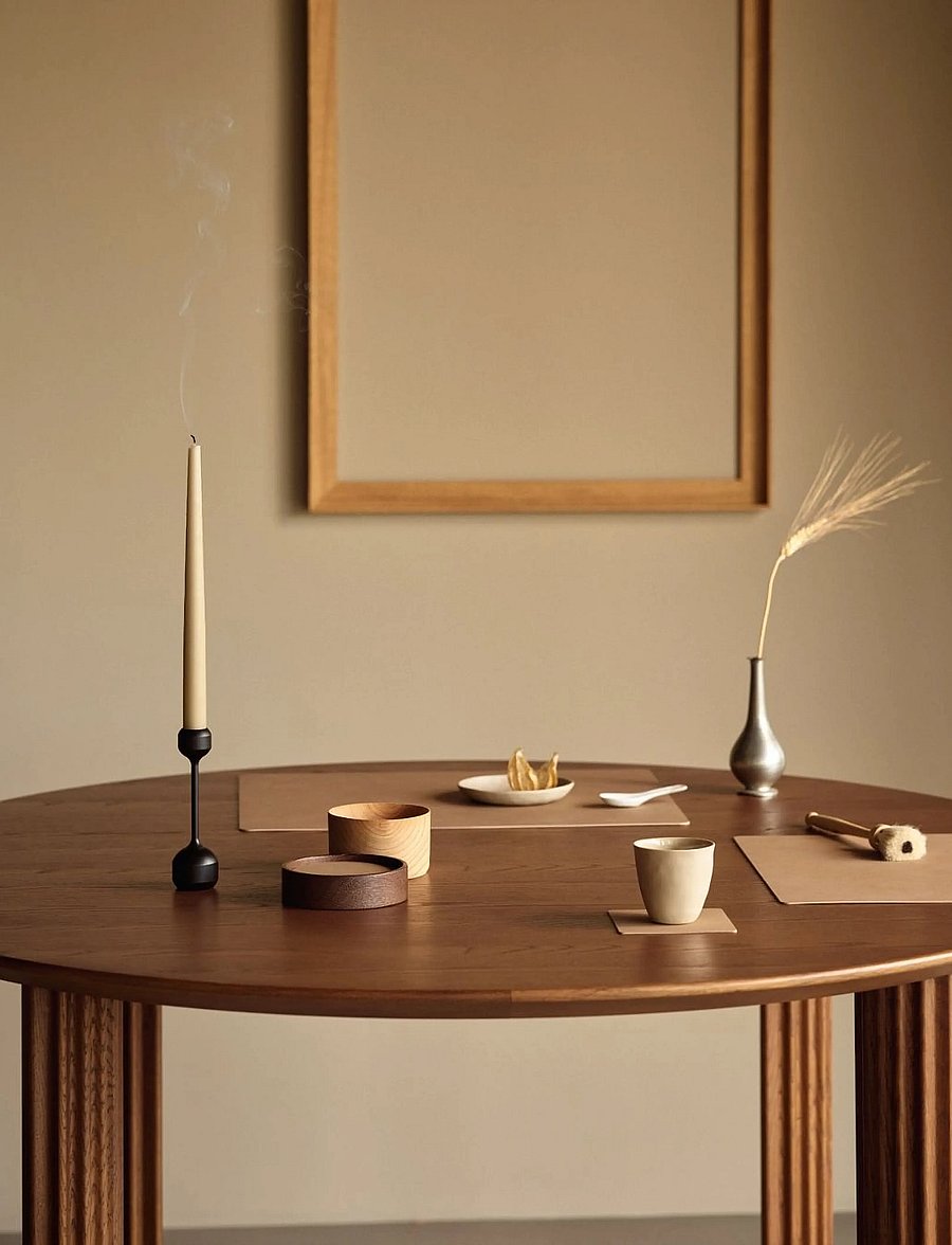LIND DNA - 4-Set Table Mat Square L Nupo Nougat - taldrikualused - nougat - 0