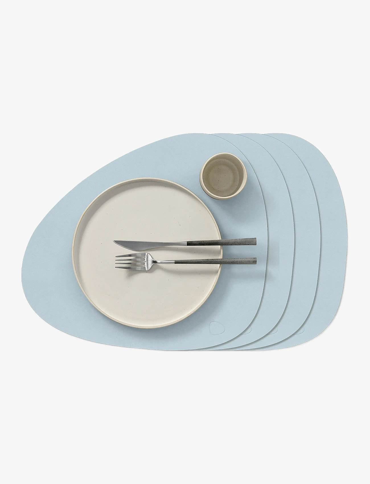 LIND DNA - 4-Set Table Mat Curve Nupo - julegaver under 1000kr - soft sky - 0