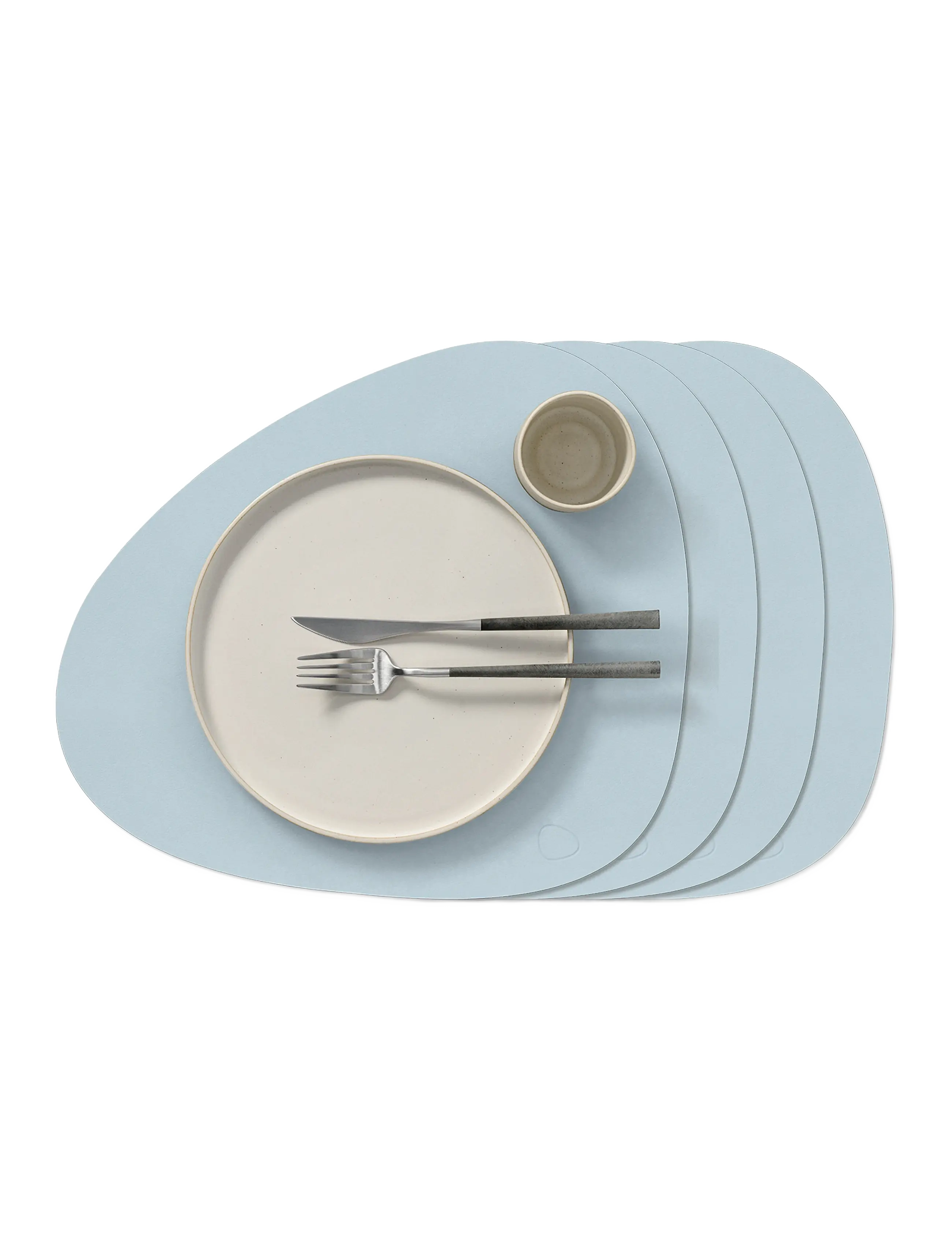 4-Set Table Mat Curve Nupo - SOFT SKY