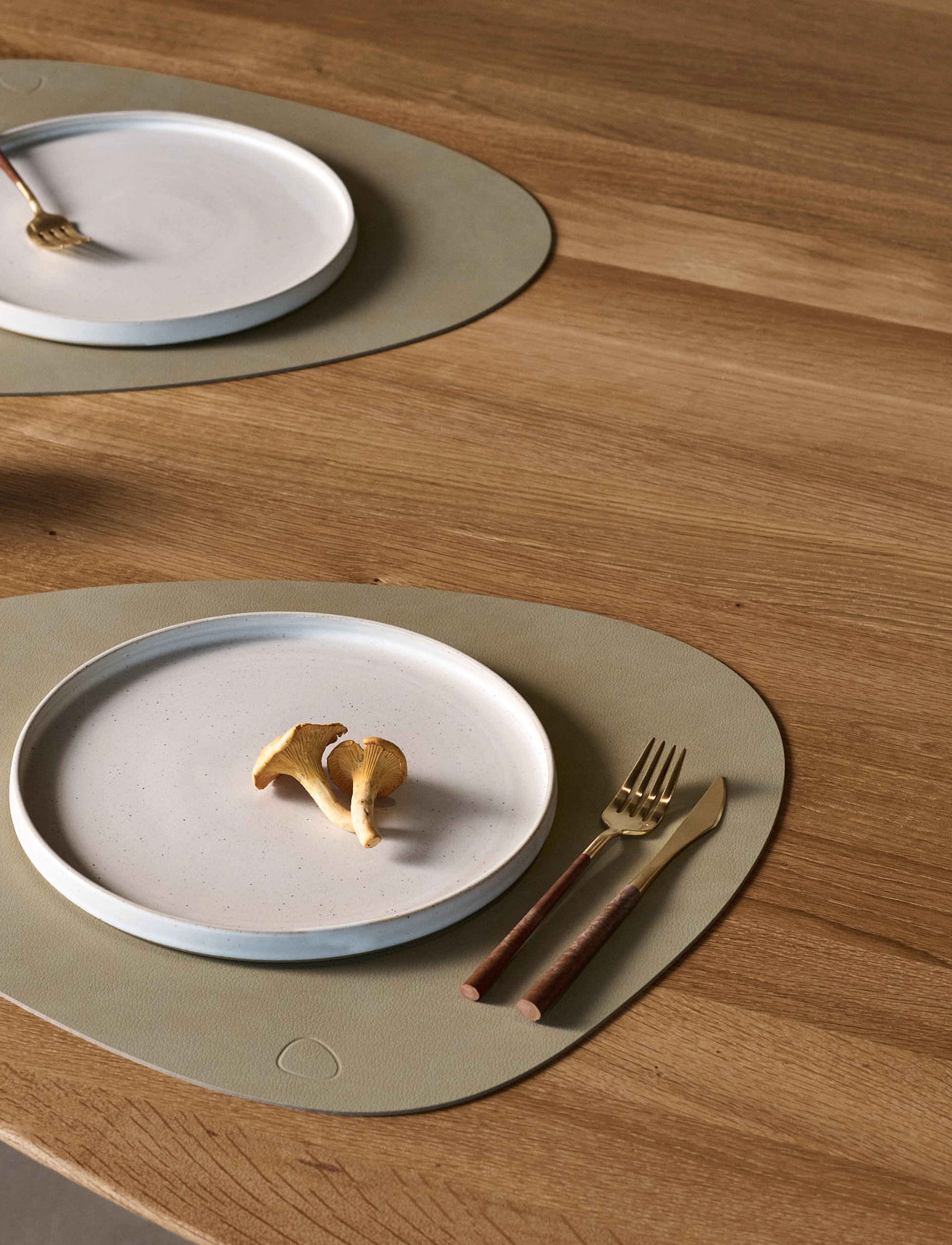 LIND DNA - 4-Set Table Mat Curve Nupo - dækkeservietter - herbal dust - 3