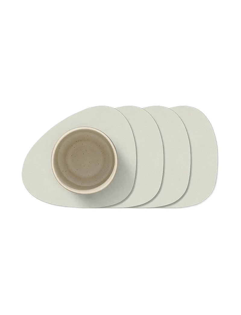 LIND DNA - 4-set Glass Mat Curve Nupo - shop by price - linen - 0