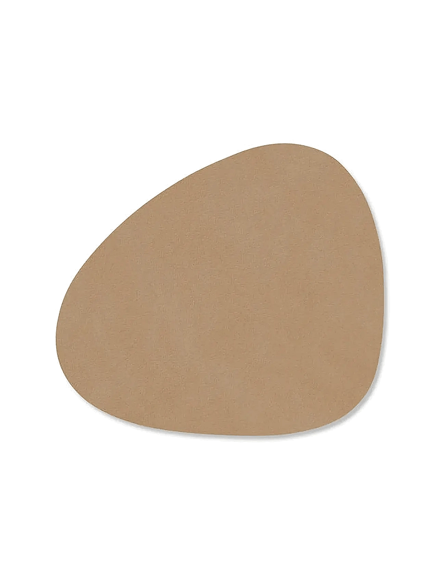 LIND DNA - 4-set Glass Mat Curve Nupo - borðstofu og borð aukahlutir - nougat - 2