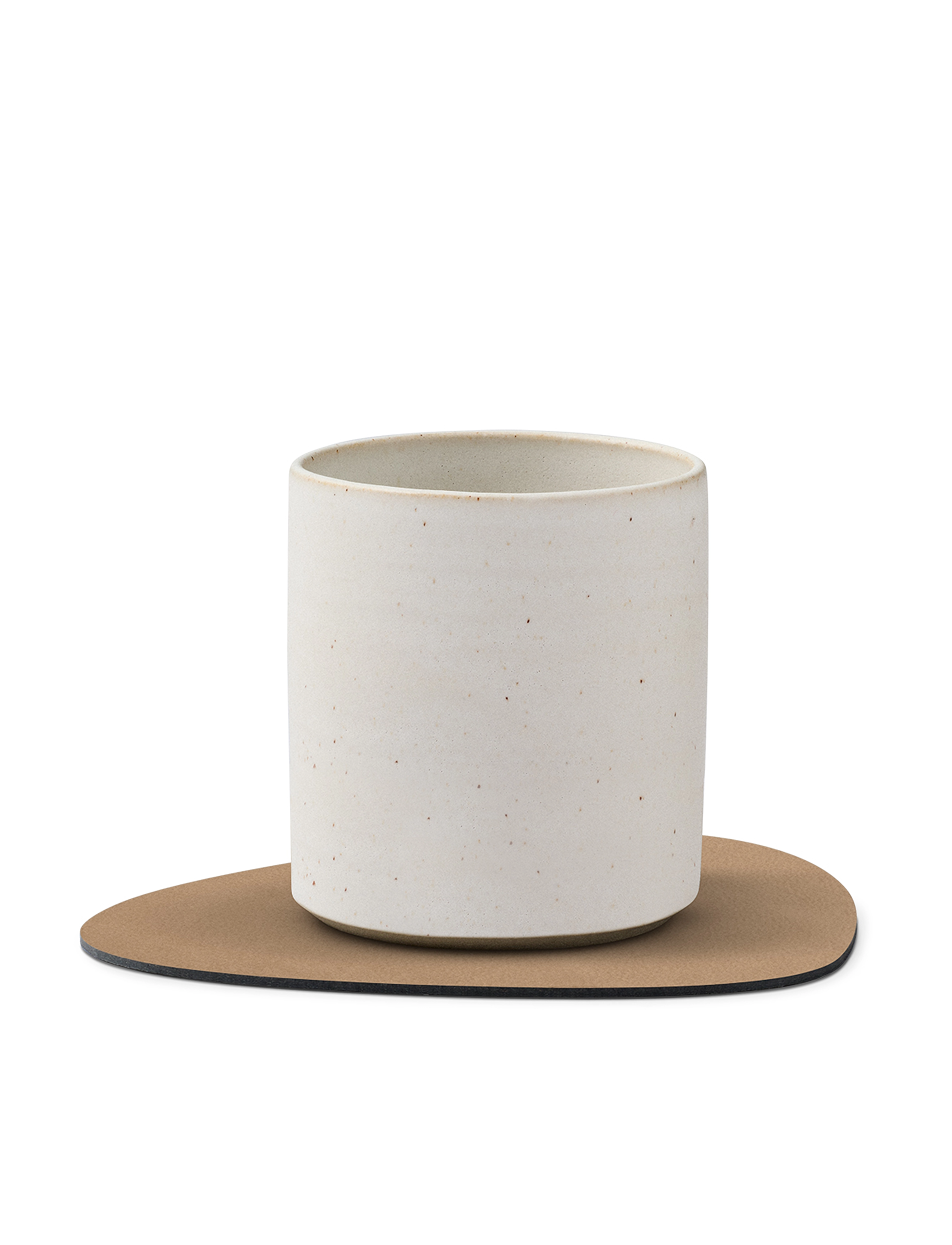LIND DNA - 4-set Glass Mat Curve Nupo - borðstofu og borð aukahlutir - nougat - 3