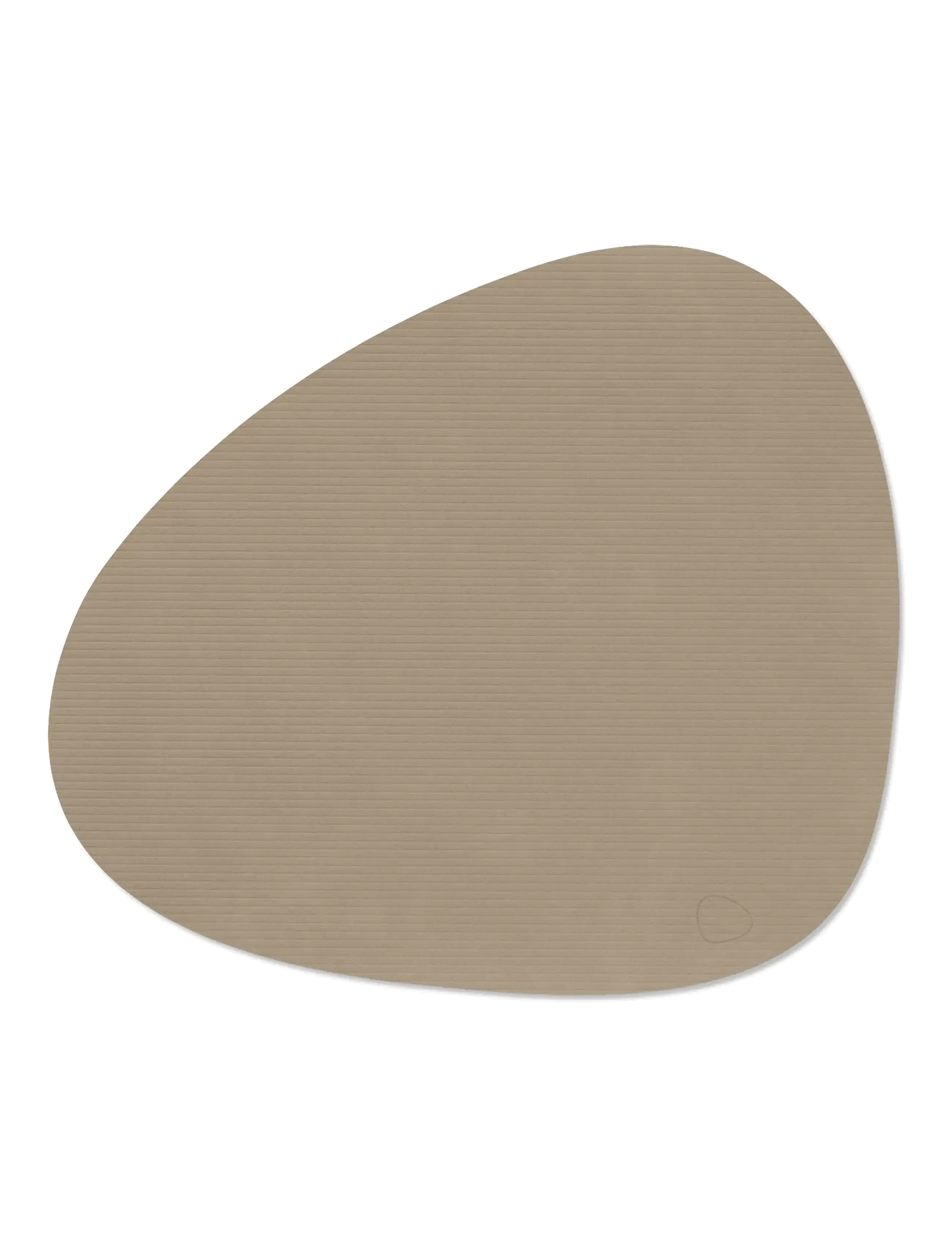LIND DNA - 4-Set Table Mat Curve L Corduroy - textiles - clay brown - 2